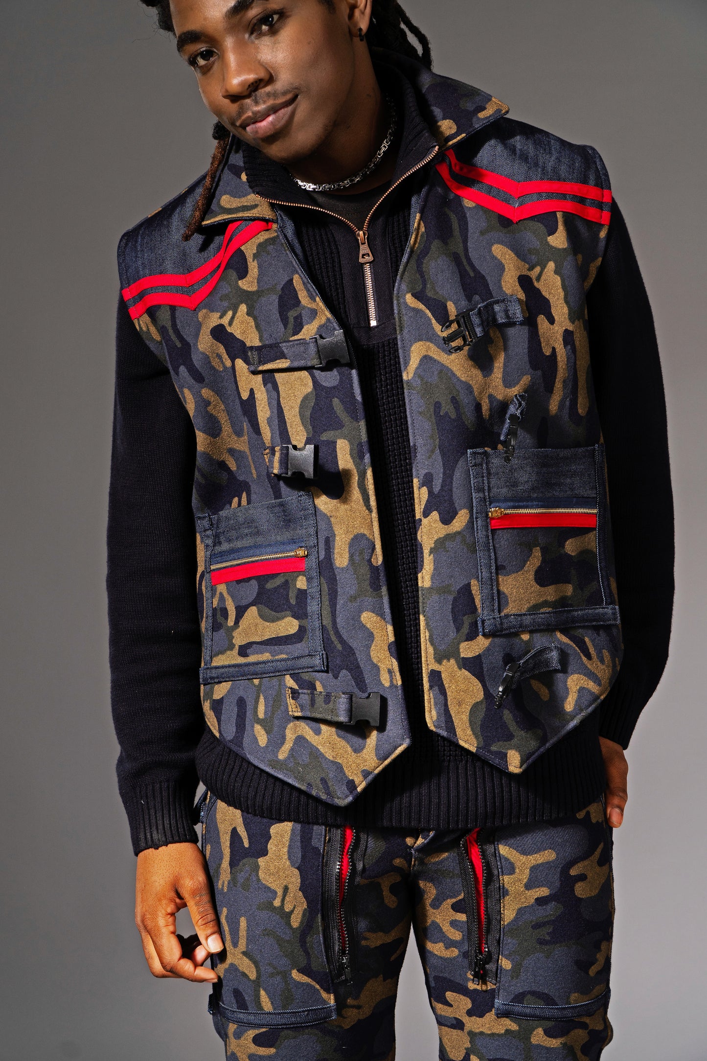 Wool Camouflage Vest