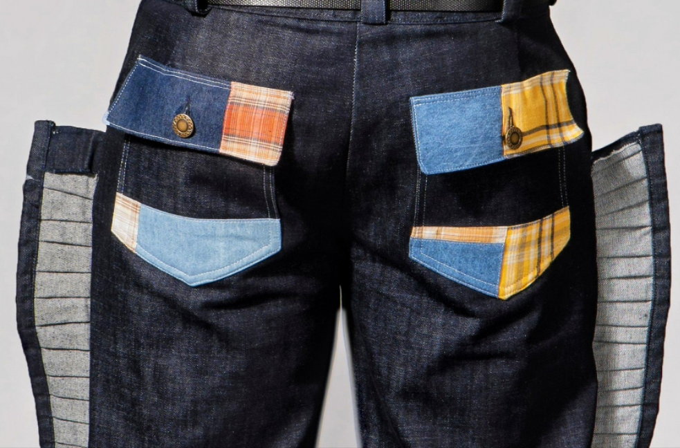 Denim Fin-tail pants